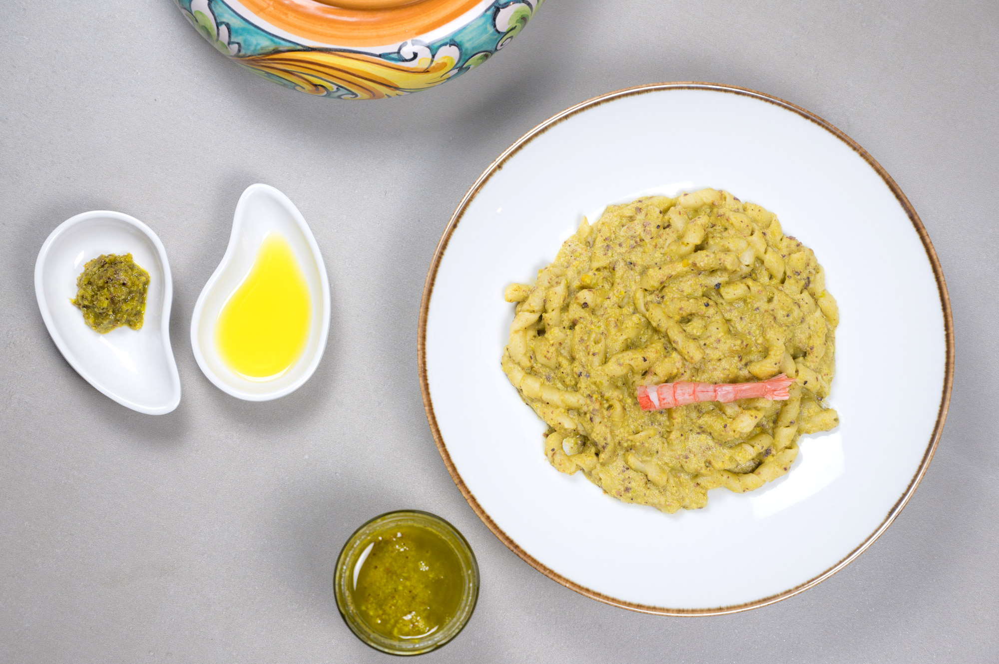 Pasta al pesto di pistacchio