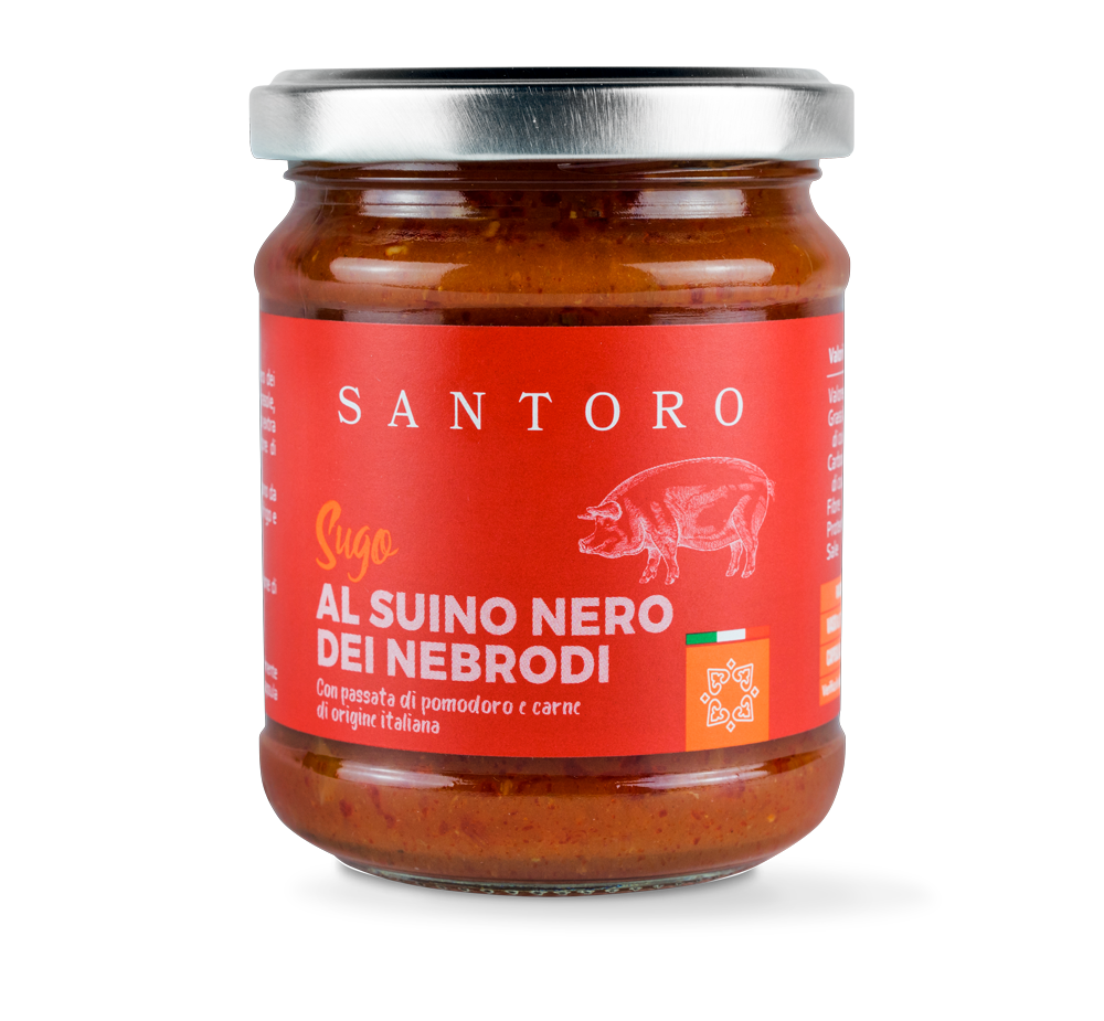 Santoro sugo al suino nero dei Nebrodi